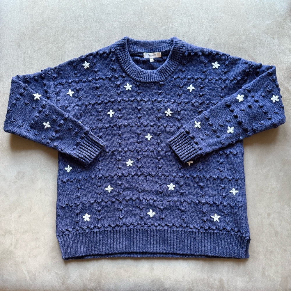 Madewell Embroidered Sandlin Pullover Sweater